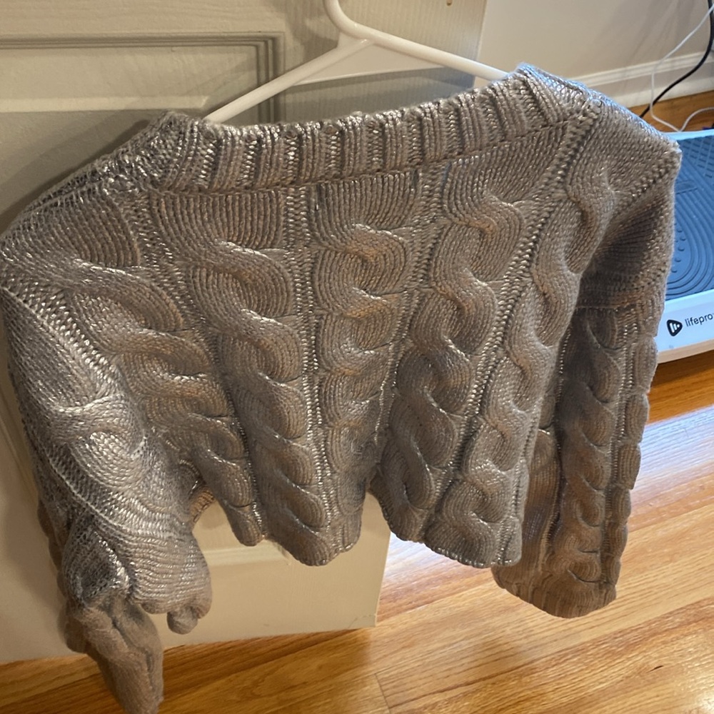 NWT Noli shop metallic silver sweater - Picture 8 of 10